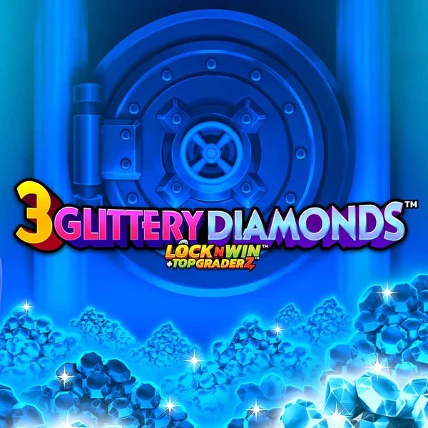3 Glittery Diamonds by PearFiction Studios, showcased at ggbett.org – game logo
