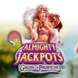 Almighty Jackpots: Garden of Persephone slot logo by Novomatic at GGBet Casino