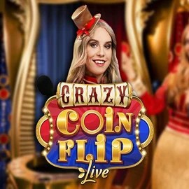 Crazy Coin Flip slot logo by Evolution at GGBet Casino