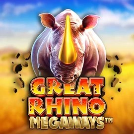 Great Rhino Megaways online game logo by Pragmatic Play on ggbett.org