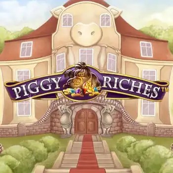 Piggy Riches online game logo by NetEnt on ggbett.org